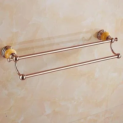 Vintage Brass Towel Shelf Soap Dish Metal Bathroom Accessory -Bathlova