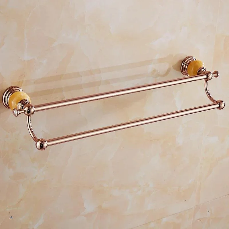 Vintage Brass Towel Shelf Soap Dish Metal Bathroom Accessory -Bathlova