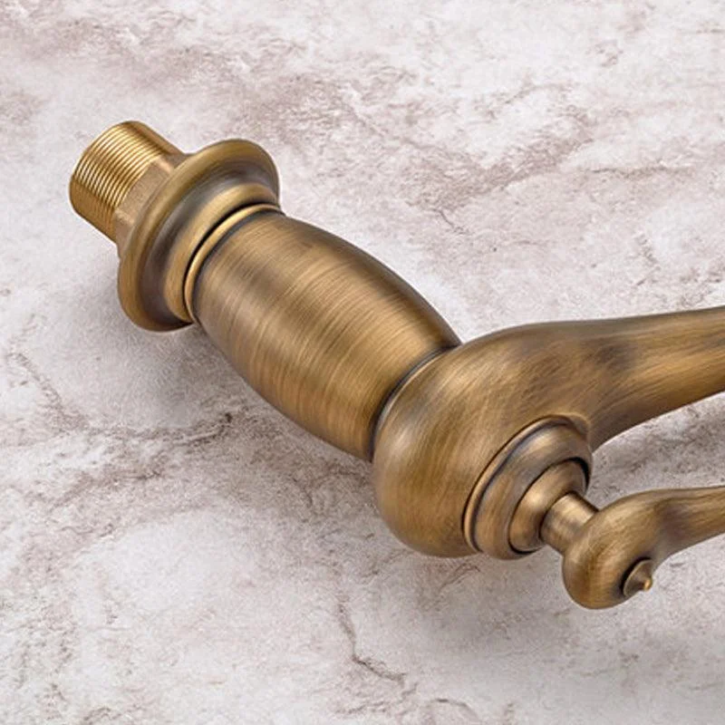 Vintage Classic Vessel Tap Lever Handle Low Arc Vessel Sink Bathroom Tap -Bathlova