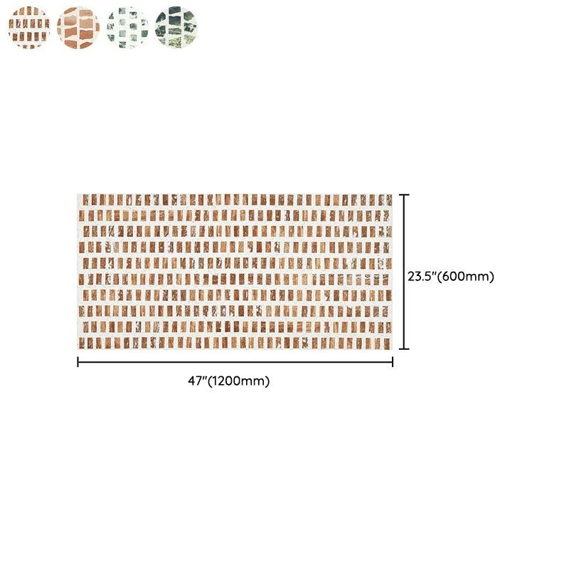 Vintage Pattern Wall Tiles Natural Stone Ceramic Rectangular Lattice Tiles -Bathlova