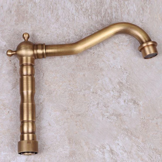 Vintage Tub Tap Two Cross Handle Tap Full Copper Wall Mounted Tap -Bathlova