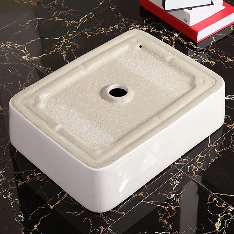 Vitreous China Vessel Lavatory Sink Contemporary Vessel Bathroom Sink -Bathlova