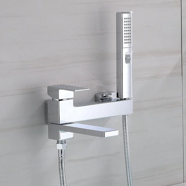 Wall Mount Bathroom Tub Mixer Tap with Hand Shower Bidet Set -Bathlova