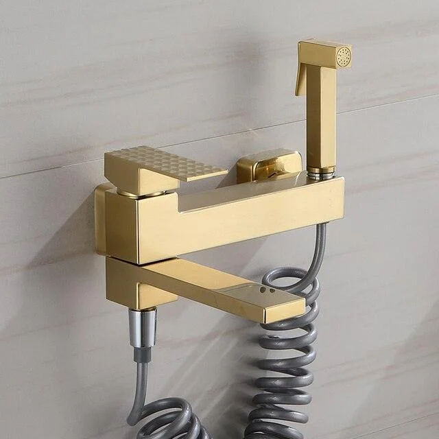 Wall Mount Bathroom Tub Mixer Tap with Hand Shower Bidet Set -Bathlova