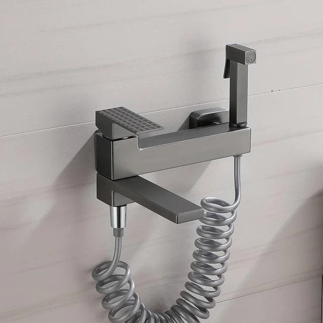 Wall Mount Bathroom Tub Mixer Tap with Hand Shower Bidet Set -Bathlova