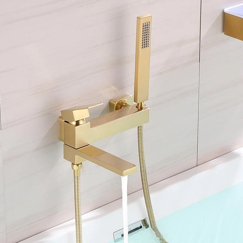 Wall Mount Bathroom Tub Mixer Tap with Hand Shower Bidet Set -Bathlova