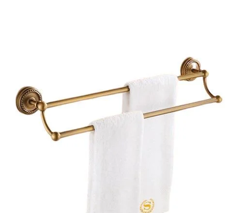 Wall Mount Double Towel Rack Bathroom Accessory -Bathlova