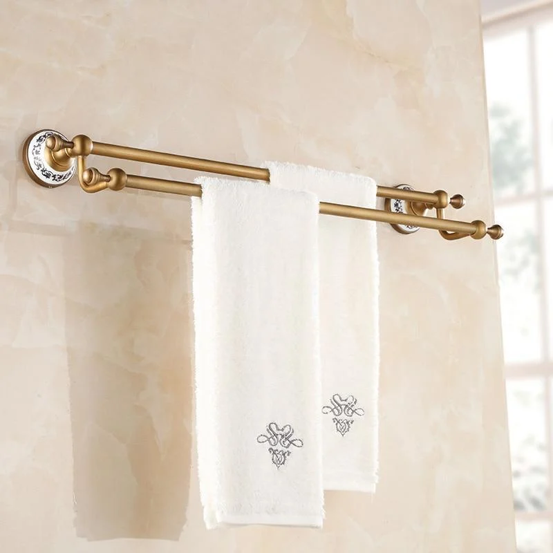 Wall Mount Double Towel Rack Bathroom Accessory -Bathlova