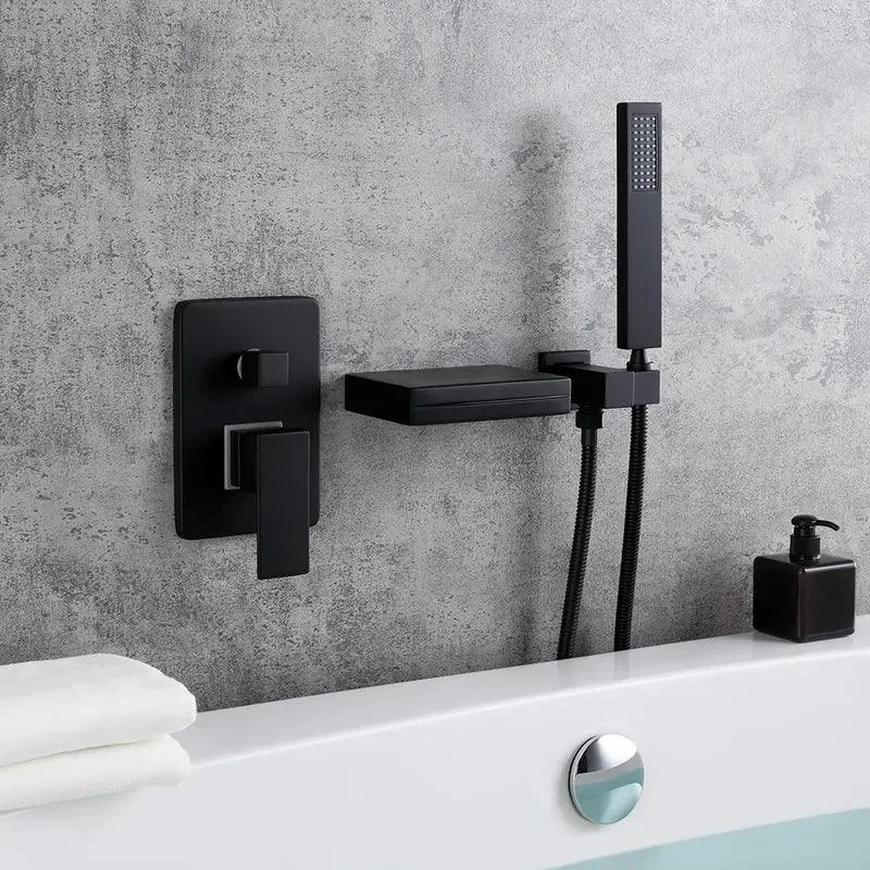 Wall-Mount LED Waterfall Bathtub Tap -Bathlova