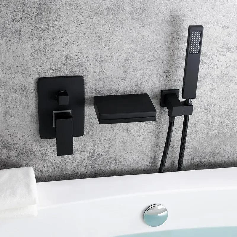 Wall-Mount LED Waterfall Bathtub Tap -Bathlova