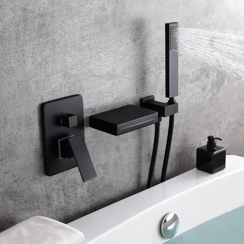 Wall-Mount LED Waterfall Bathtub Tap -Bathlova