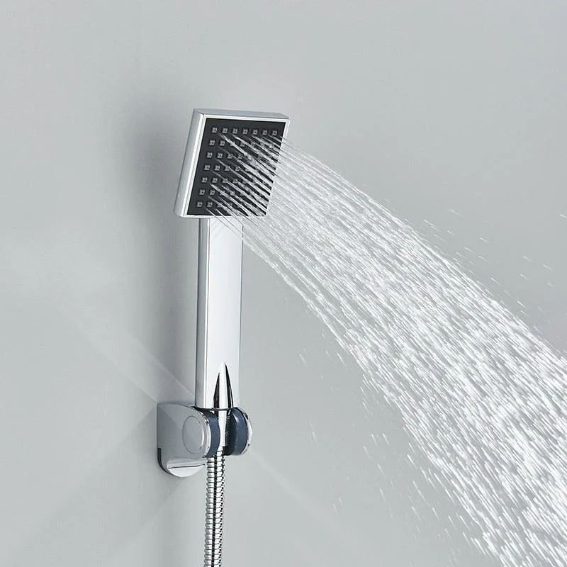 Wall Mount Rotate Long Spout Bathtub Shower Tap With Handshower -Bathlova