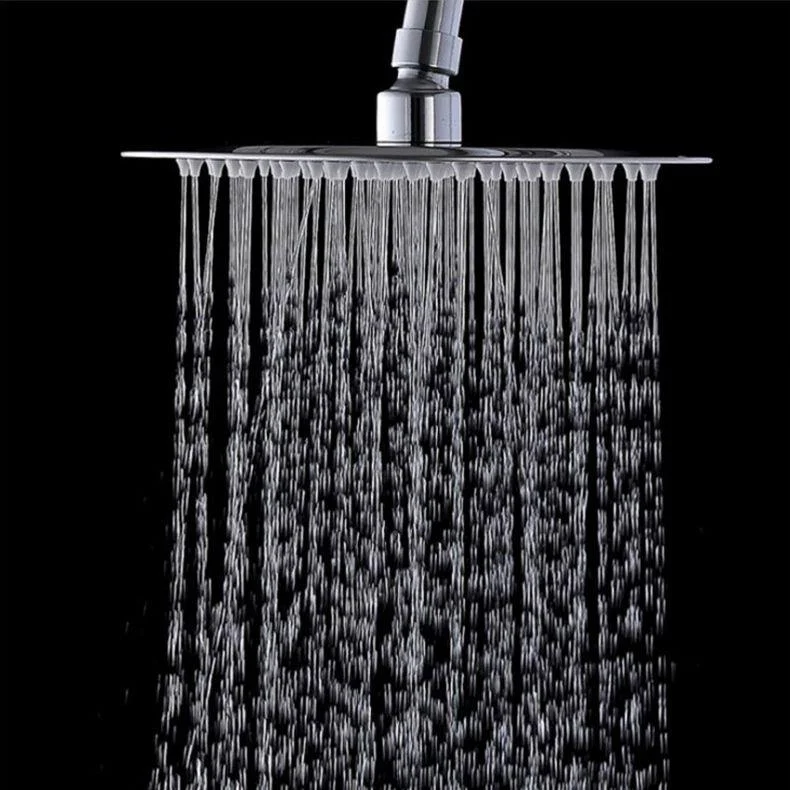 Wall-Mount Shower Head Stainless Steel Fixed Shower Head with Shower Arm -Bathlova