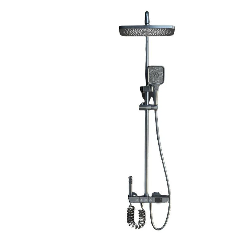 Wall Mount Shower Set Slide Bar Included Adjustable Spray Shower Combo -Bathlova