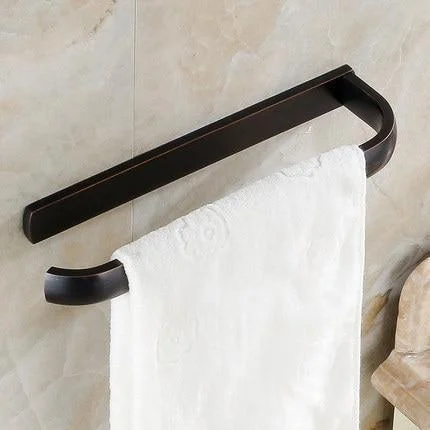 Wall Mount Single Bar Towel Holder -Bathlova