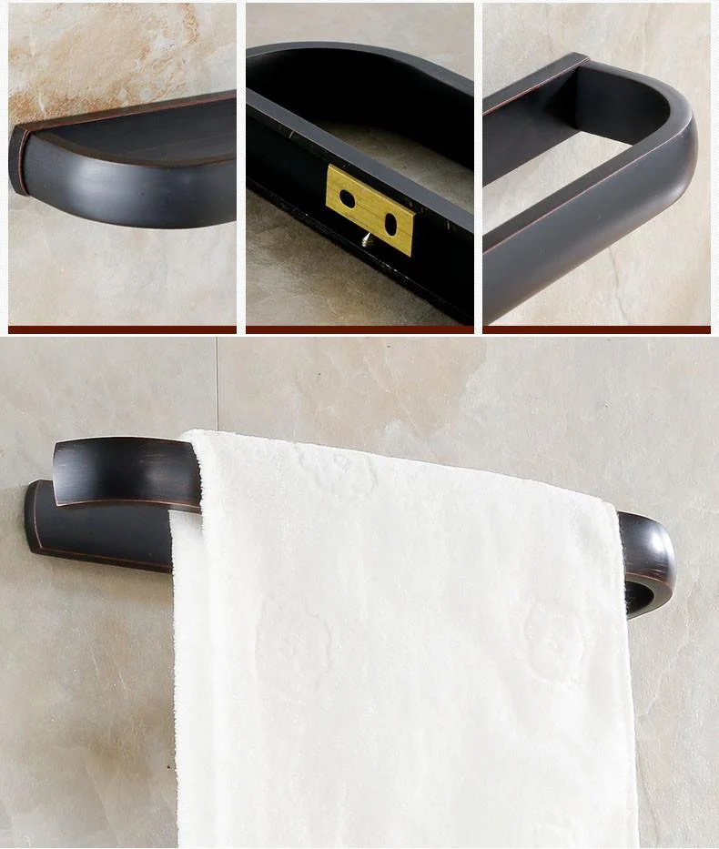 Wall Mount Single Bar Towel Holder -Bathlova