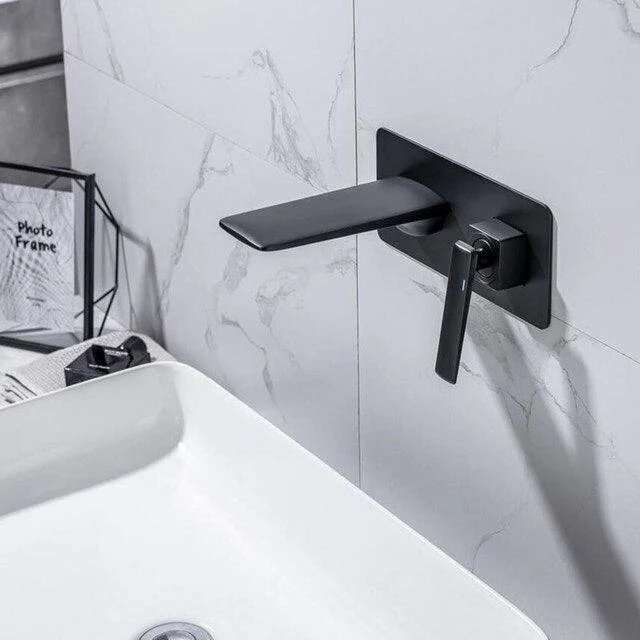 Wall Mount Tap Hot and Cold Water Mixer Tap for Bathroom Sink -Bathlova