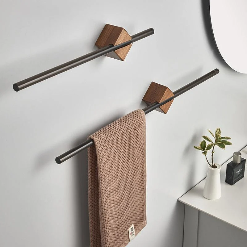 Wall Mount Towel Bar Bathroom Towel Rack Stainless Steel Towel Hanger -Bathlova