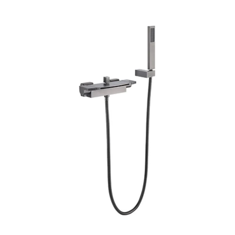 Wall Mounted Bath Tap Solid Color Waterfall Bathroom Tap -Bathlova