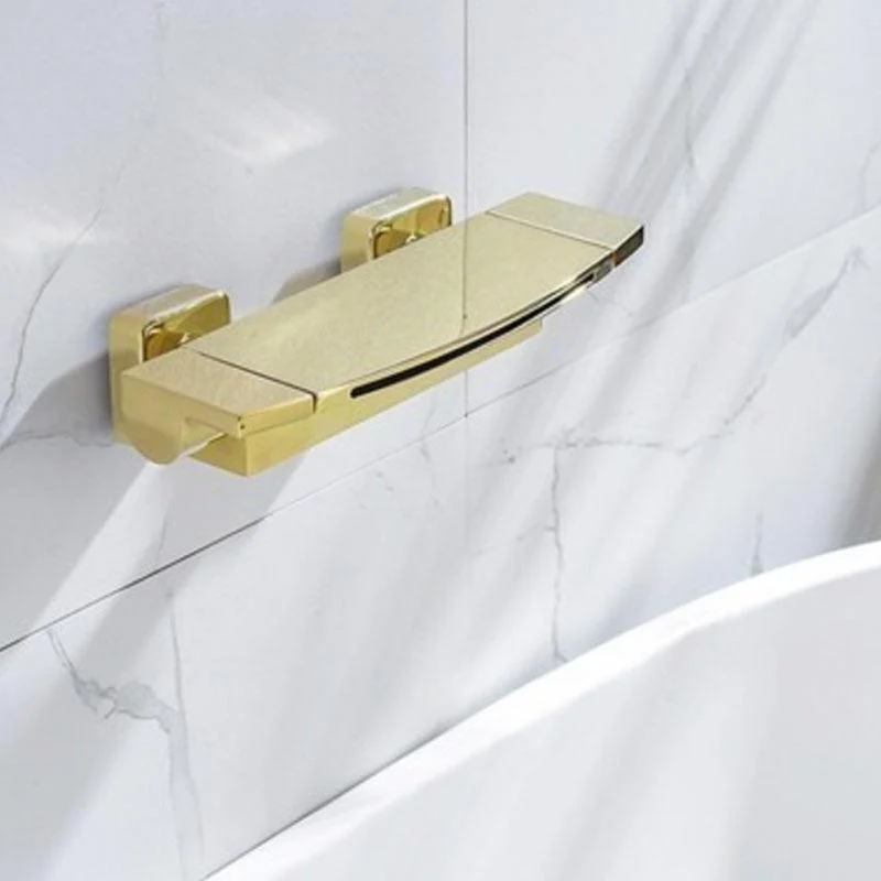 Wall Mounted Bath Tap Solid Color Waterfall Bathroom Tap -Bathlova