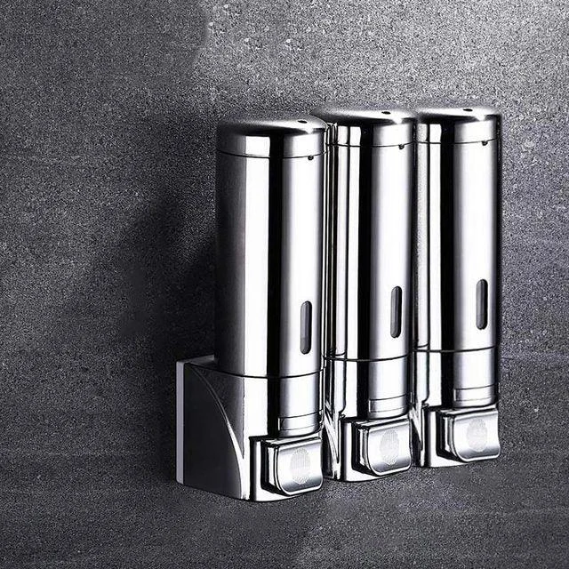 Wall Mounted Bathroom Stainless Steel Hand Liquid Soap Dispenser -Bathlova