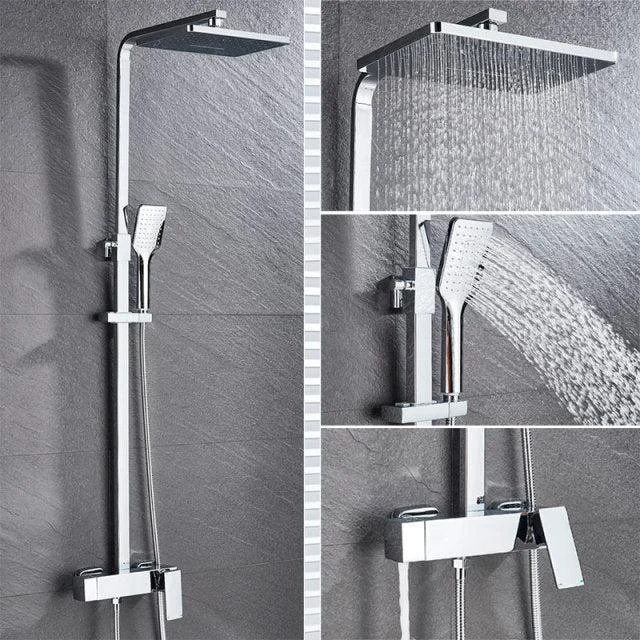 Wall Mounted Bathroom Tap Chrome Black Rain Shower Head Bath Tap -Bathlova