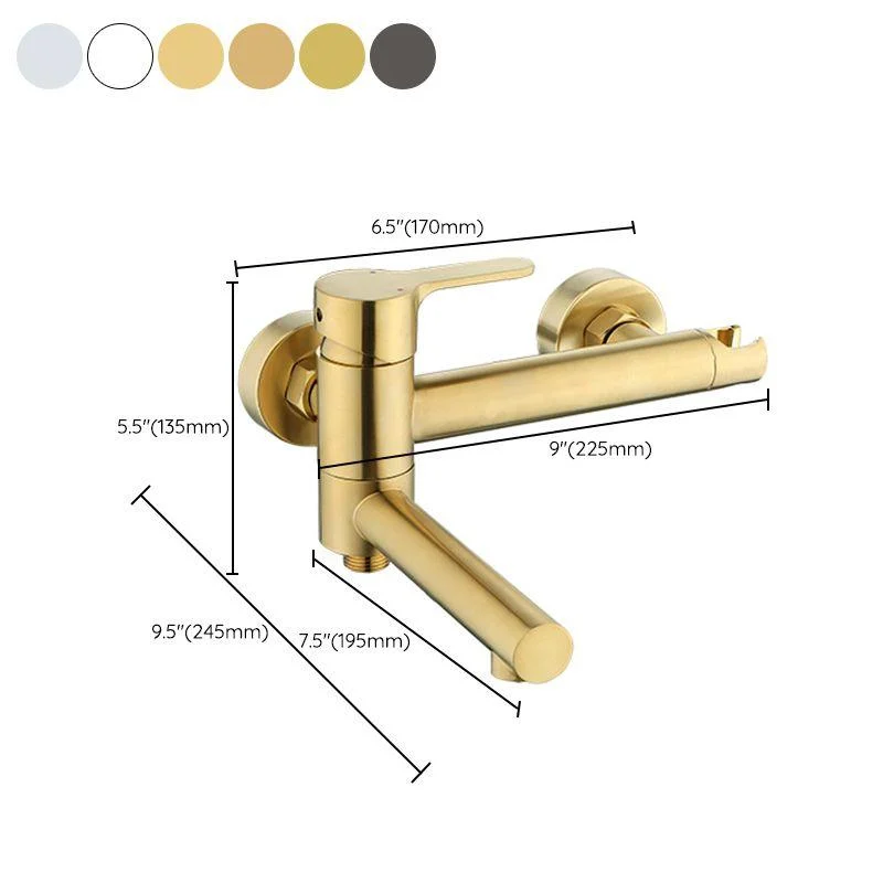 Wall Mounted Bathroom Tap Contemporary Style Swivel Bathroom Tap -Bathlova