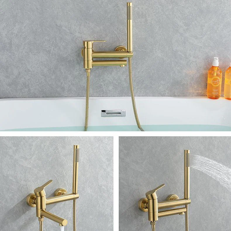 Wall Mounted Bathroom Tap Contemporary Style Swivel Bathroom Tap -Bathlova