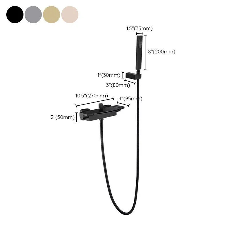 Wall Mounted Bathroom Tap Modern Style Mental Bathroom Tap -Bathlova