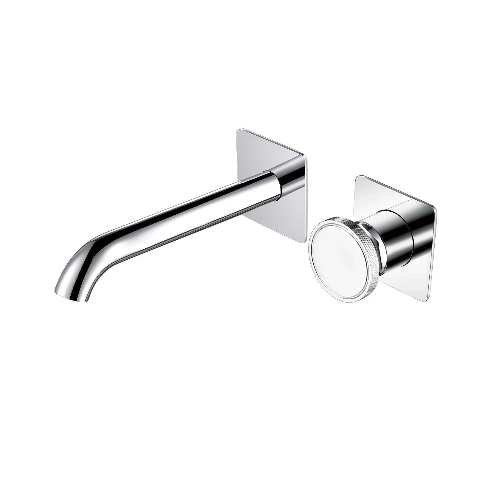 Wall Mounted Bathroom Tap With Concealed Single Handle Simple Basin Tap -Bathlova