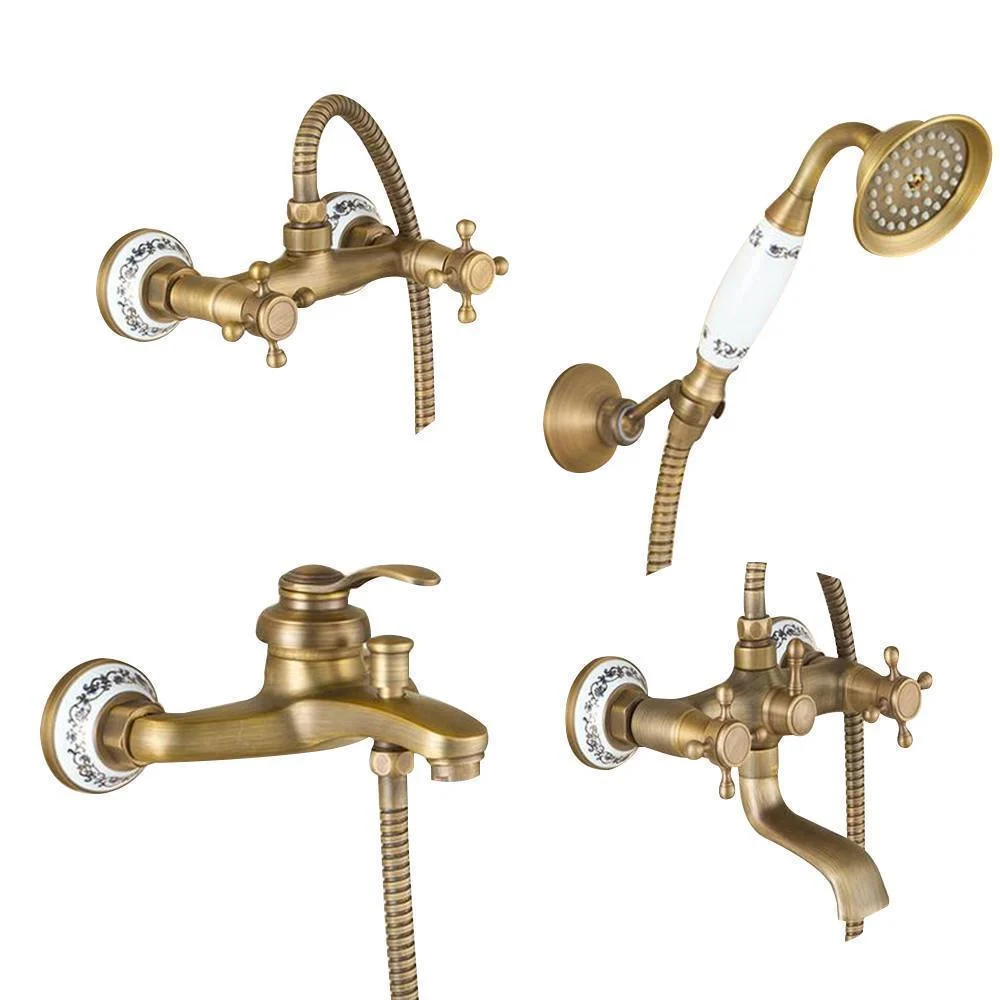 Wall Mounted Bathroom Tap with Hand Shower Set -Bathlova