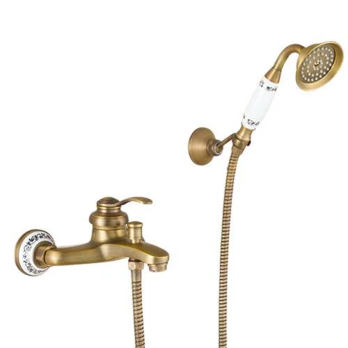 Wall Mounted Bathroom Tap with Hand Shower Set -Bathlova