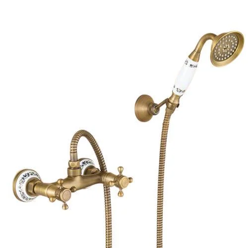 Wall Mounted Bathroom Tap with Hand Shower Set -Bathlova