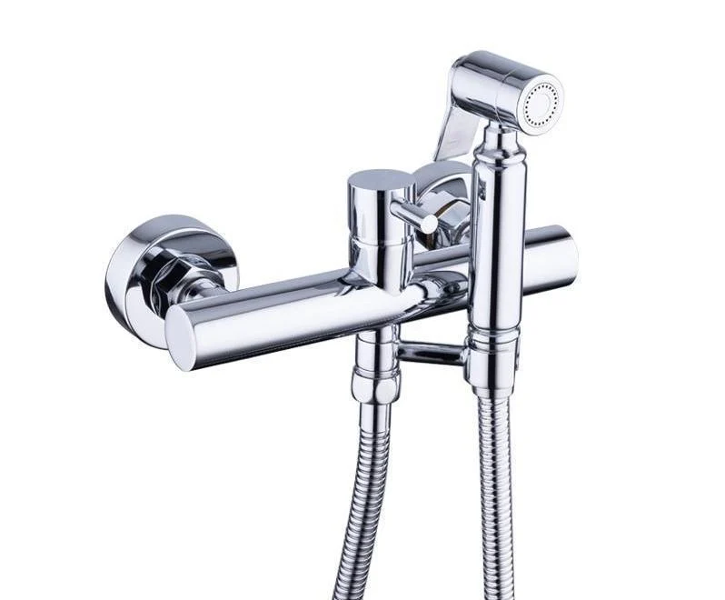 Wall Mounted Bathroom Water Mixer Single Handle Bidet Set -Bathlova