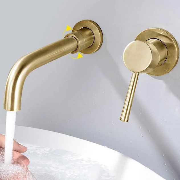 Wall Mounted Bronze Tub Filler Double Handles Bathtub Spout Tub Tap Trim -Bathlova