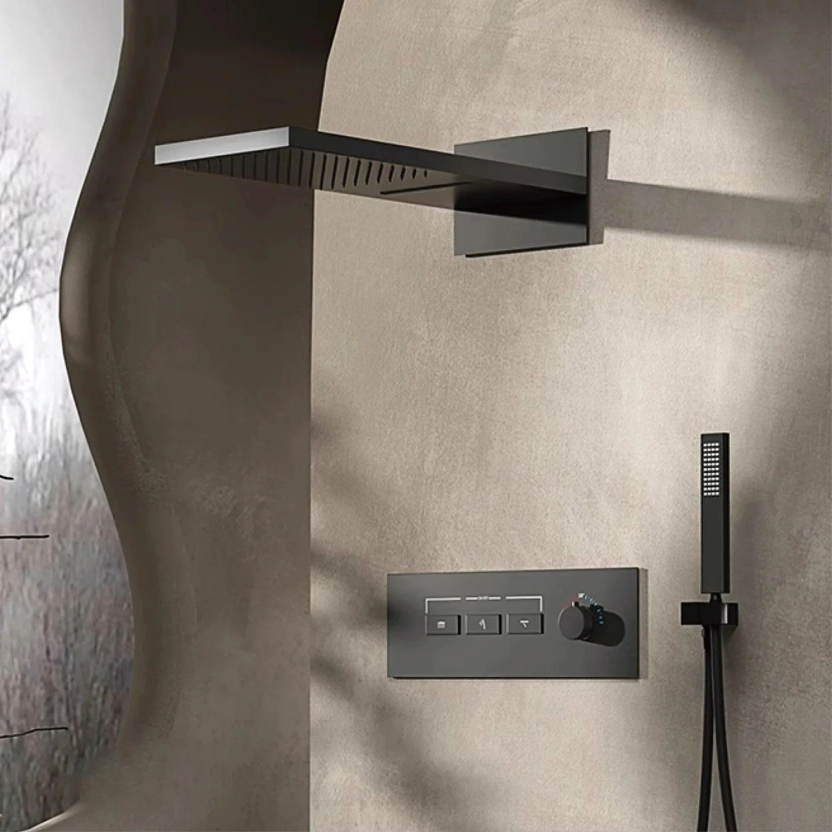 Wall Mounted Design 3-function Bathroom Tap Shower System -Bathlova