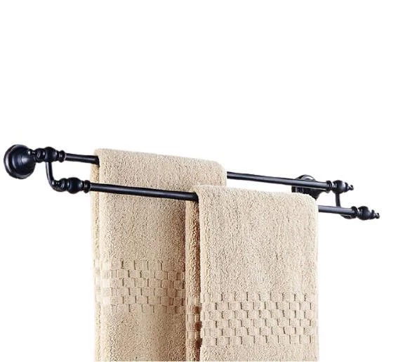 Wall Mounted Double Towel Bar Bathroom Accessory -Bathlova