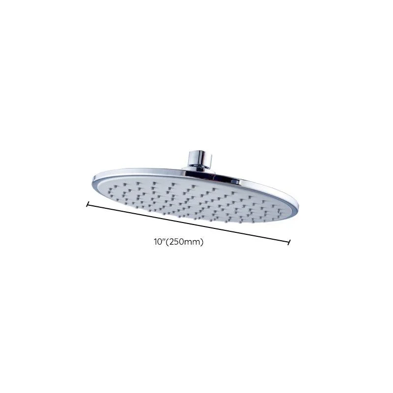 Wall Mounted Fixed Shower Head Modern Style Metal Shower Head -Bathlova