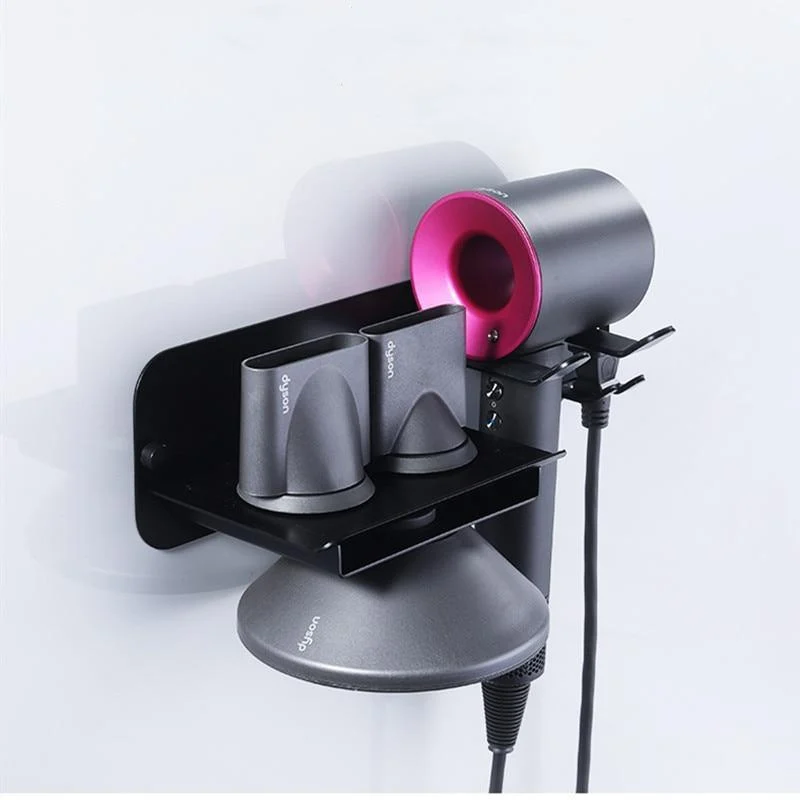 Wall Mounted Hairdryer and Hair Accessories Shelf -Bathlova