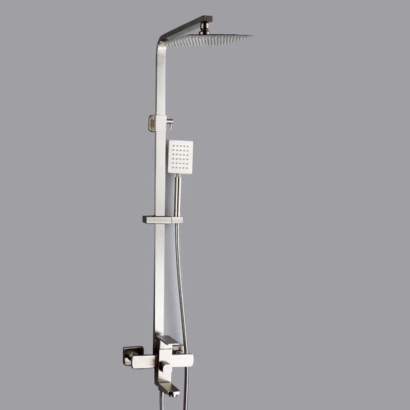 Wall Mounted Hot & Cold Water Mixer Rain Shower Tap System Set -Bathlova