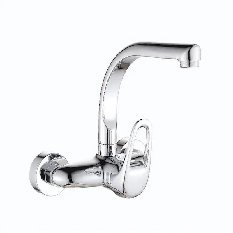 Wall Mounted Kitchen Tap Basin Tap Swivel Spout Kitchen Tap -Bathlova