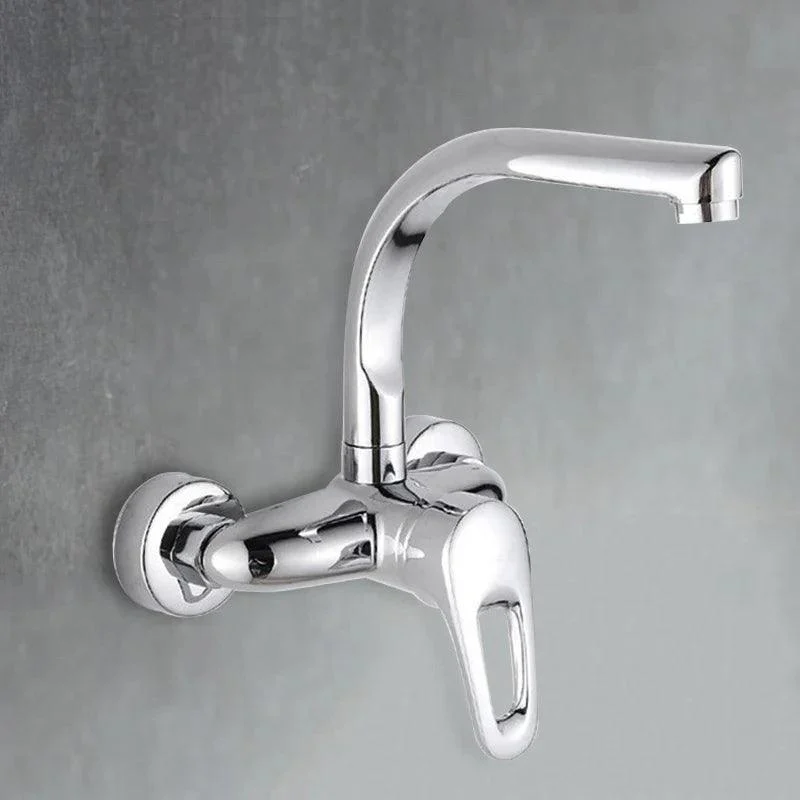 Wall Mounted Kitchen Tap Basin Tap Swivel Spout Kitchen Tap -Bathlova