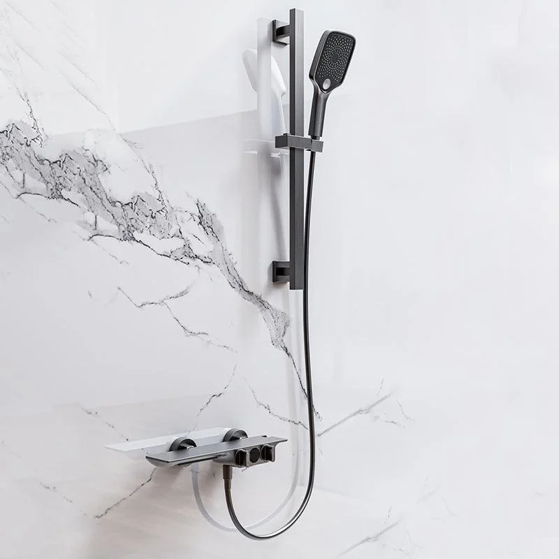 Wall Mounted Metal Bathroom Tap Low Arc Waterfall Tub Filler -Bathlova