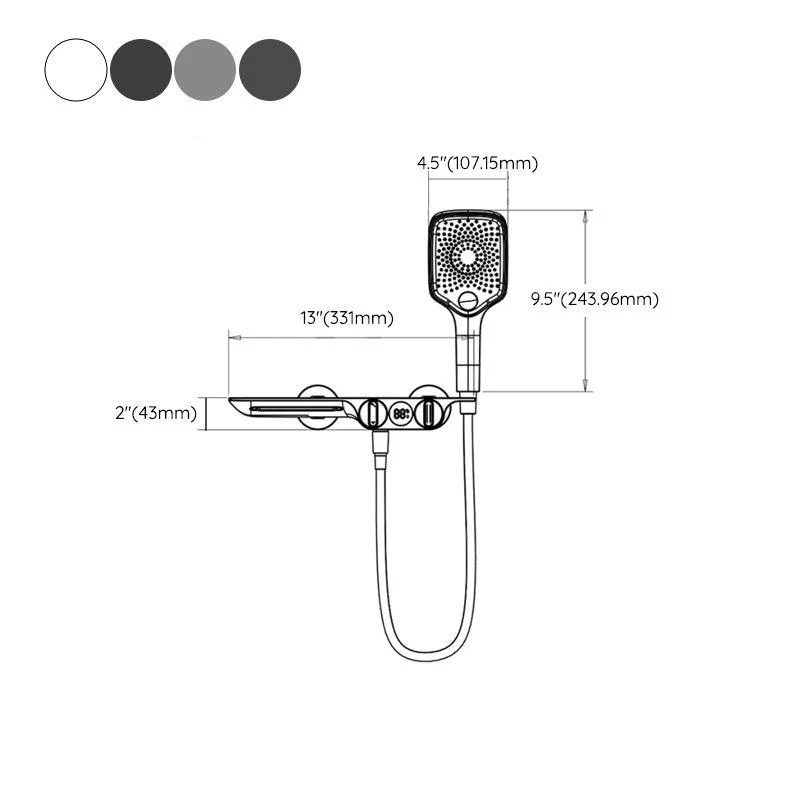 Wall Mounted Metal Bathroom Tap Low Arc Waterfall Tub Filler -Bathlova