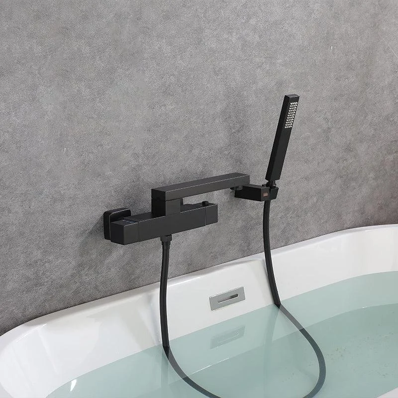 Wall Mounted Metal Freestanding Tub Filler Single Handle Freestanding Tap -Bathlova