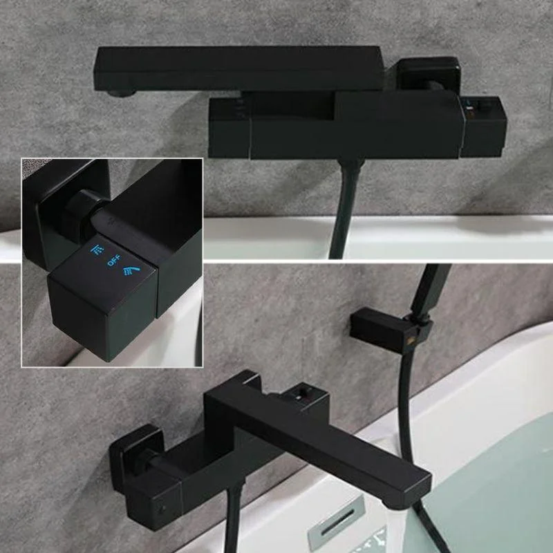 Wall Mounted Metal Freestanding Tub Filler Single Handle Freestanding Tap -Bathlova