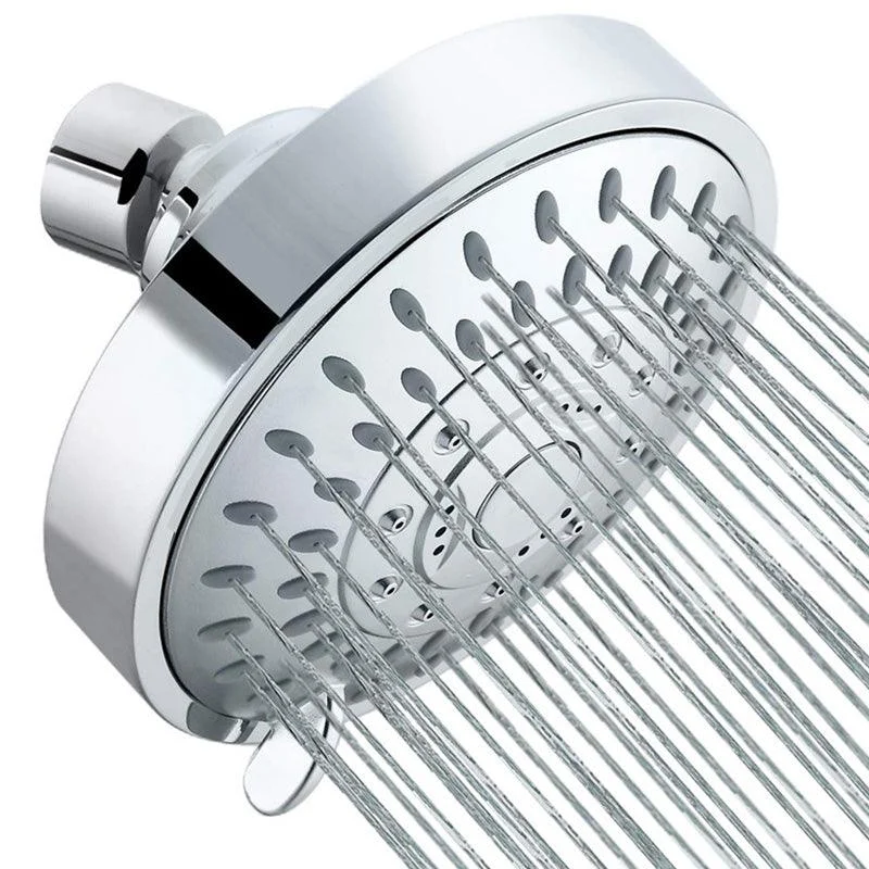 Wall Mounted Metal Shower Head Modern Round Fixed Shower Head -Bathlova