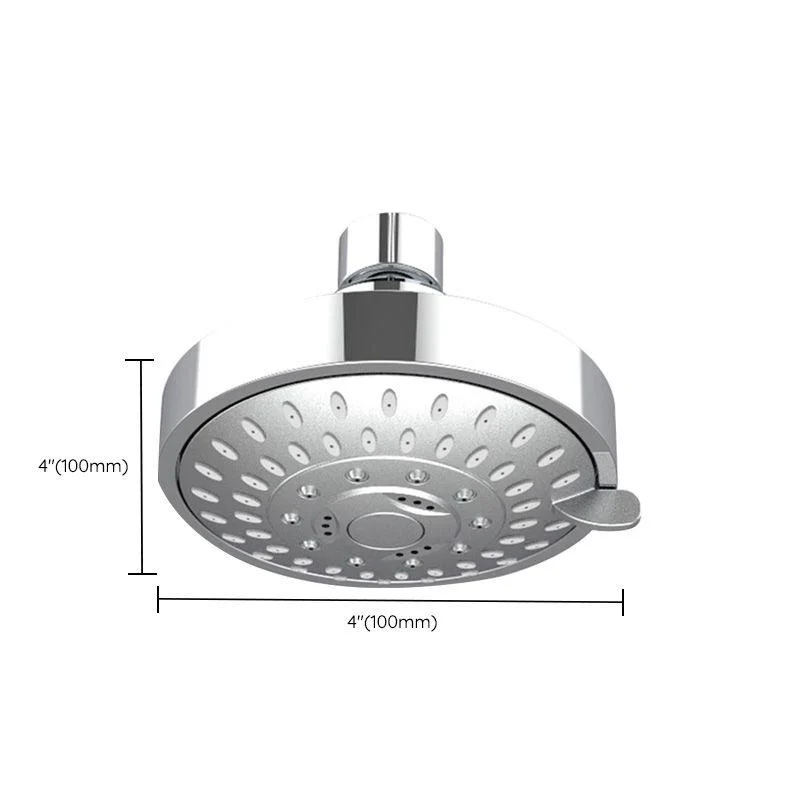 Wall Mounted Metal Shower Head Modern Round Fixed Shower Head -Bathlova