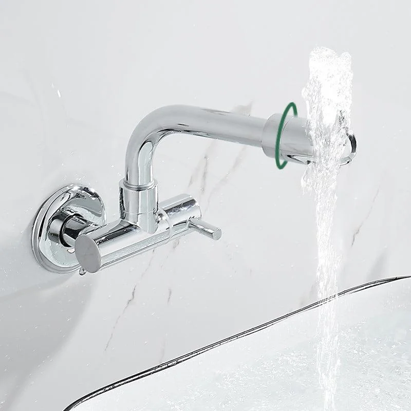 Wall Mounted Metal Tub Filler Low Arc Waterfall Bathtub Tap -Bathlova