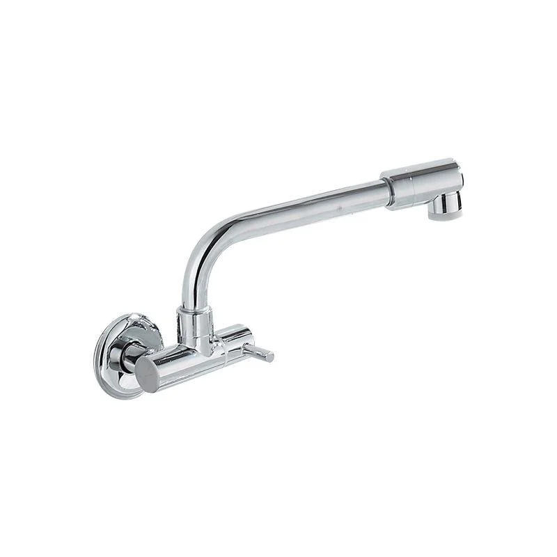 Wall Mounted Metal Tub Filler Low Arc Waterfall Bathtub Tap -Bathlova